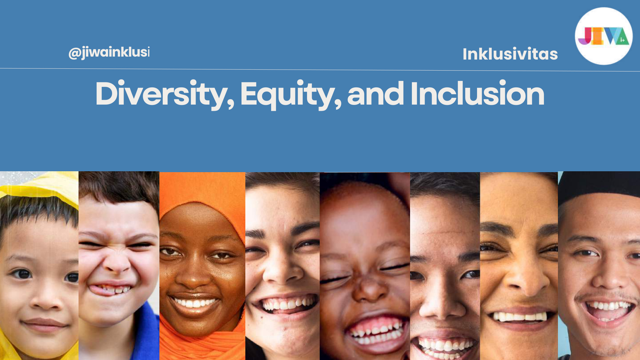 Slide 1 dari presentasi Diversity, Equity, and Inclusion (DEI): Dari Stigma ke Dukungan